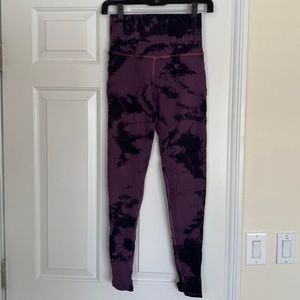 Electric & rose crystalline leggings